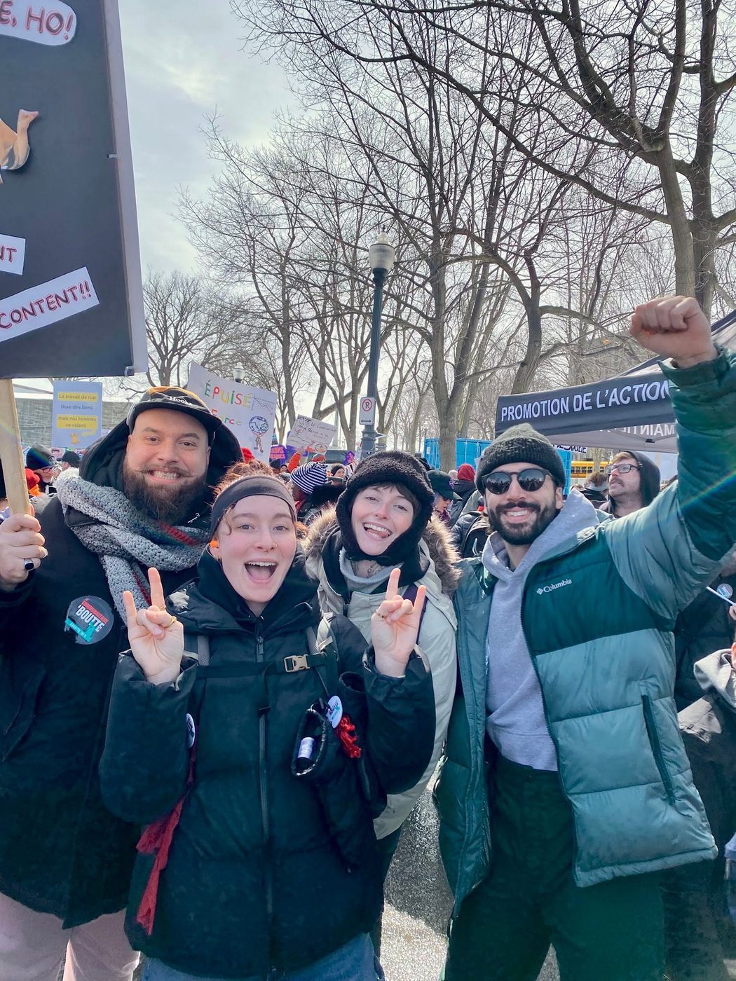 L'équipe de L'estrade, ensemble.